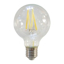 Foco Vintage LED Inteligente Globo G25 WiFi 5.5 W, Luz Blanca Ajustable, Base E27, Atenuable, Compatible con App móvil y Asisten