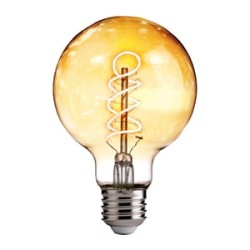 Foco Vintage LED Inteligente Globo G25 WiFi 5.5 W, Luz Blanca Ajustable, Base E27, Atenuable, Compatible con App móvil y Asisten