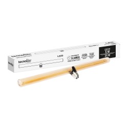 Foco Tubo LED Filamento 5 W IRC 90, Luz Ámbar, Base E27, Atenuable