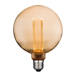 Foco G125 Vintage LED 3.5 W, Luz Ámbar, Base E27, Atenuable