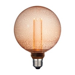 Foco G125 Vintage LED 3.5 W, Luz Ámbar, Base E27, Atenuable