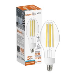 Foco de Alta Potencia 360° LHB LED Filamento 32 W, Luz Blanca Fría, Base E27, No atenuable