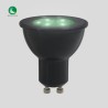 Foco GU10 LED 6W, Luz de Luna Color Verde, Base GU10, IP65, No atenuable