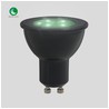 Foco GU10 LED 6W, Luz de Luna Color Verde, Base GU10, IP65, No atenuable
