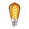 Foco Vintage LED Inteligente ST64 WiFi 5.5 W, Luz Blanca Dinámica, Base E27, Atenuable, Compatible con App móvil y Asistentes de