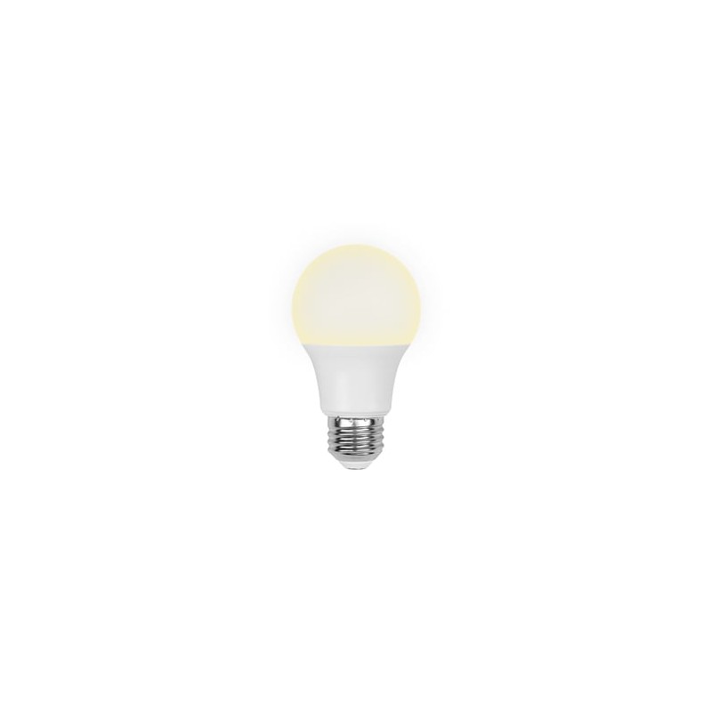 Foco A19 LED 6 W, Luz Cálida Brillante, Base E27, No atenuable, Multivoltaje