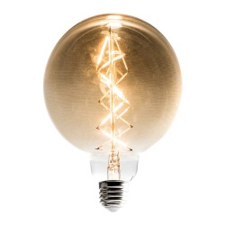 Foco Globo G90 LED Filamento 7 W, Luz Cálida Suave, Base E27, No atenuable