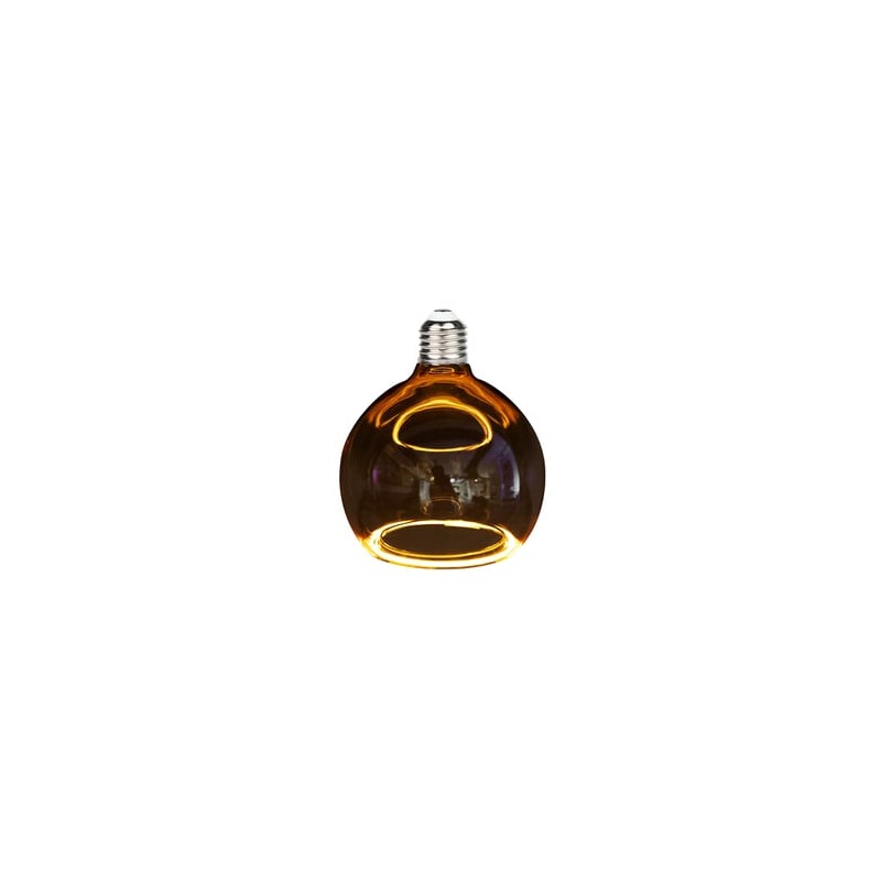 Foco Globo LED Filamento 4 W IRC 90, Luz Ámbar, Base E27, Atenuable