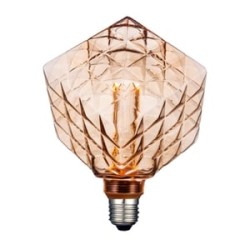Foco Cubo Vintage LED 3.5 W, Luz Ámbar, Base E27, Atenuable
