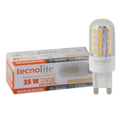 Foco JCD LED Ampolleta 3 W, Luz Cálida Brillante, Base G9, Atenuable