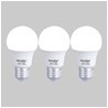 Paquete de 3 Focos A19 LED 8.5 W 127 V, Luz de Día, Base E27, No atenuables