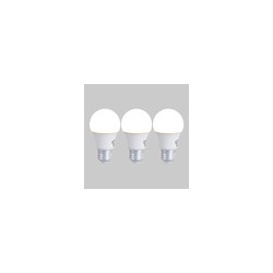 Paquete de 3 Focos A19 LED 8.5 W 127 V, Luz Cálida Brillante, Base E27, No atenuables