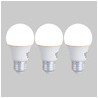 Paquete de 3 Focos A19 LED 8.5 W 127 V, Luz Cálida Brillante, Base E27, No atenuables