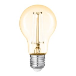 Foco A19 LED Filamento 8 W IRC 80, Luz Cálida Brillante, Base E27, Atenuable