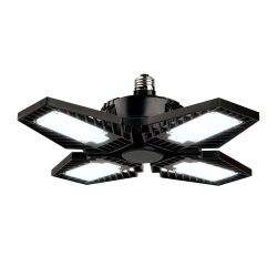 Foco LED Tipo Ventilador 80 W Alta Potencia LHB, Luz de Día, 4 Paneles Ajustables, Base E27, No atenuable