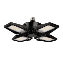Foco LED Tipo Ventilador 80 W Alta Potencia LHB, Luz de Día, 4 Paneles Ajustables, Base E27, No atenuable