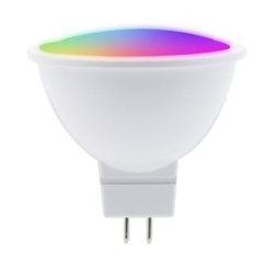 Foco MR16 LED Inteligente WiFi 5 W, Luz RGB + Blanca, Base GX5.3, Atenuable, Compatible con App móvil y Asistentes de voz