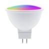 Foco MR16 LED Inteligente WiFi 5 W, Luz RGB + Blanca, Base GX5.3, Atenuable, Compatible con App móvil y Asistentes de voz