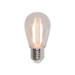 Foco S14 360° Filamento LED 1 W, Base E27, Luz Cálida Suave, No atenuable