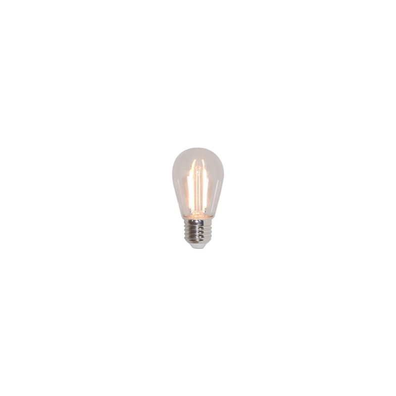 Foco S14 360° Filamento LED 1 W, Base E27, Luz Cálida Suave, No atenuable