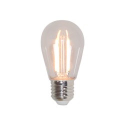 Foco S14 360° Filamento LED 1 W, Base E27, Luz Cálida Suave, No atenuable