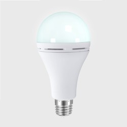 Foco de Emergencia Recargable A19 LED 9 W, Luz de Día, Base E27, Portátil