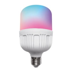 Foco de Alta Potencia Inteligente LHB LED WiFi 20 W, Luz RGB + Blanca, Base E27, Atenuable, Compatible con App móvil y Asistente