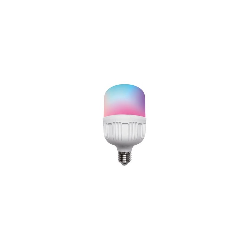 Foco de Alta Potencia Inteligente LHB LED WiFi 20 W, Luz RGB + Blanca, Base E27, Atenuable, Compatible con App móvil y Asistente