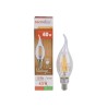 Foco Vela C35T LED Filamento 4.5 W, Luz Cálida Suave, Base E12, No atenuable