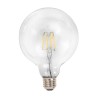 Foco Globo G125 LED Filamento 4.5 W, Luz Cálida Suave, Base E27, No atenuable