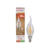 Foco Vela C35T LED Filamento 4.5 W, Luz Cálida Suave, Base E14, No atenuable