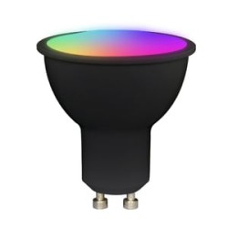 Foco GU10 LED Inteligente WiFi 5 W, Luz RGB + Blanca, Base GU10, Atenuable, Compatible con App móvil y Asistentes de voz