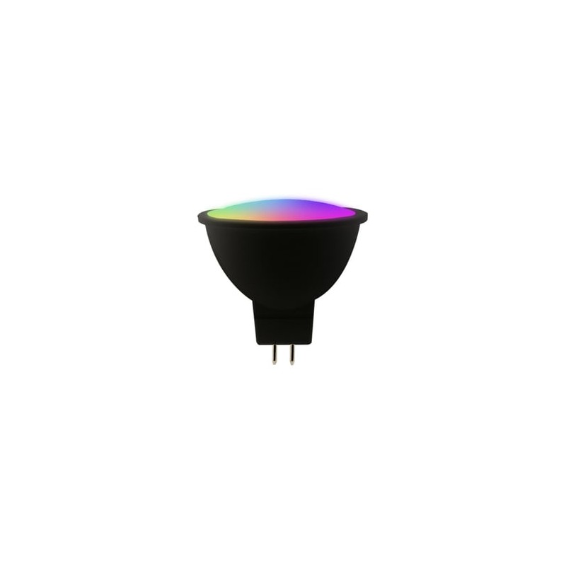 Foco MR16 LED Inteligente WiFi 5 W, Luz RGB + Blanca, Base GX5.3, Atenuable, Compatible con App móvil y Asistentes de voz