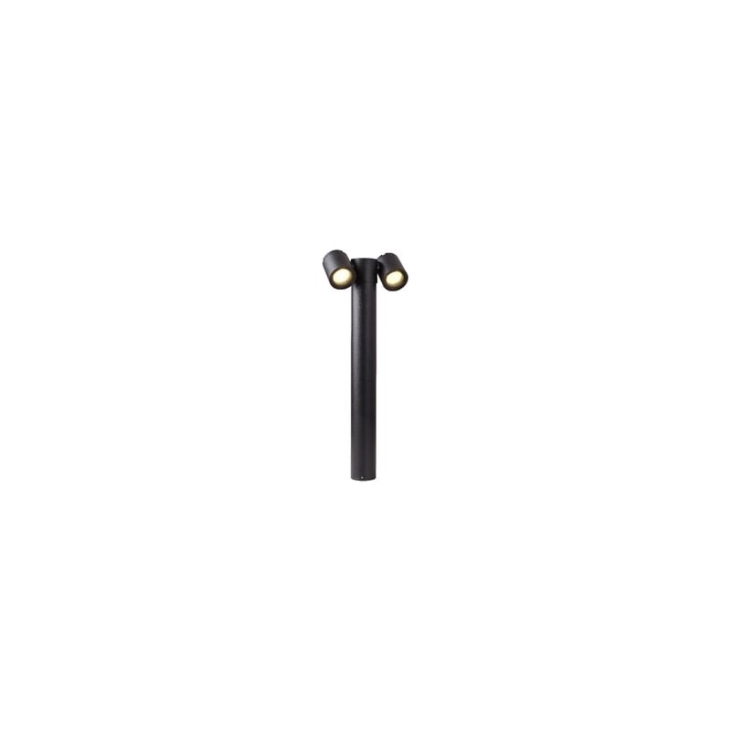 Mini Poste Exterior 55 cm, Potencia Máx. 12 W, 2 Bases GU10 Dirigibles, IP54, IK08, No incluye focos