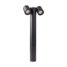 Mini Poste Exterior 55 cm, Potencia Máx. 12 W, 2 Bases GU10 Dirigibles, IP54, IK08, No incluye focos