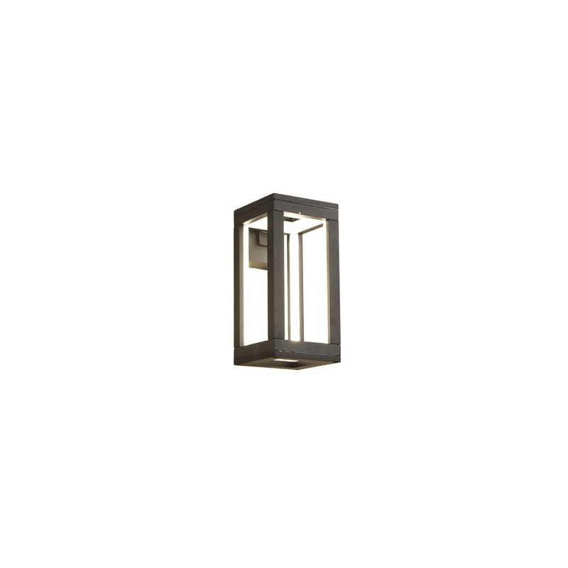 Lámpara de Pared Arbotante LED Exterior 12 W, Luz Cálida Brillante, IP54, IK07, No atenuable, LED integrado