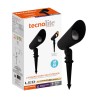 Lámpara con Estaca LED Jardín 10 W, Luz Cálida Brillante, Dirigible, IP65, IK05, No atenuable