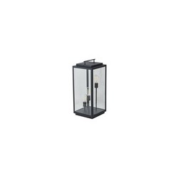 Lámpara de Pilar/Piso Tipo Farol Exterior, Potencia Máx. 180 W, 3 Bases E27, IP44, No incluye focos
