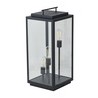Lámpara de Pilar/Piso Tipo Farol Exterior, Potencia Máx. 180 W, 3 Bases E27, IP44, No incluye focos