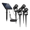 Set de Estacas de Luces Solares en Serie LED 1.09 W, Luz Cálida Brillante, IP65, 2 Modos de Luz