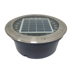 Lámpara Solar de Piso LED 0.8 W, Luz Cálida Brillante, IP65, Incluye Control Remoto, Modos de Luz