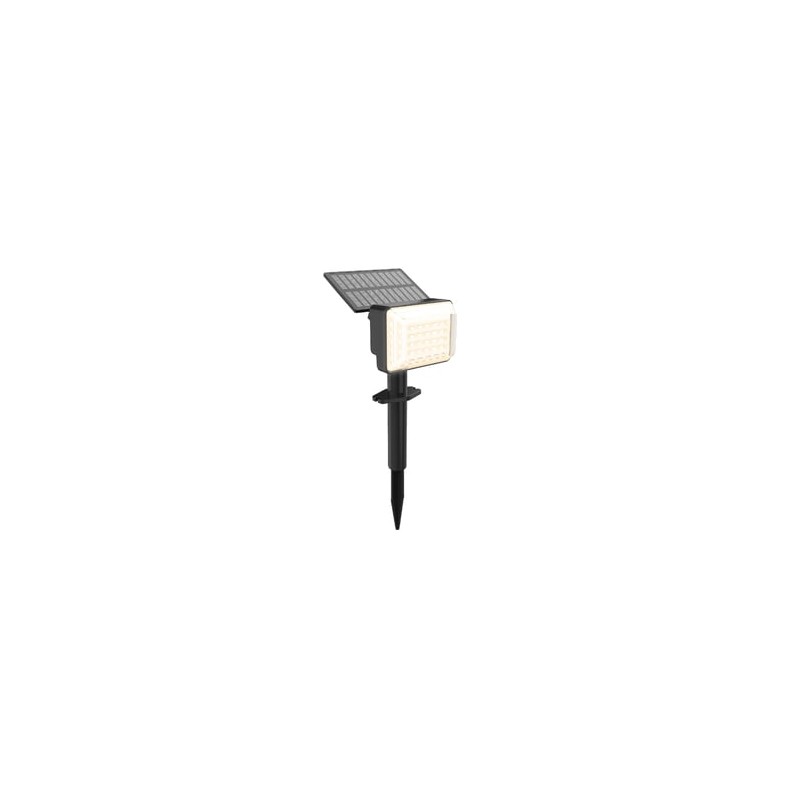 Lámpara Solar con Estaca LED 1.3 W, Luz Cálida Brillante, 2 en 1, IP44, No atenuable