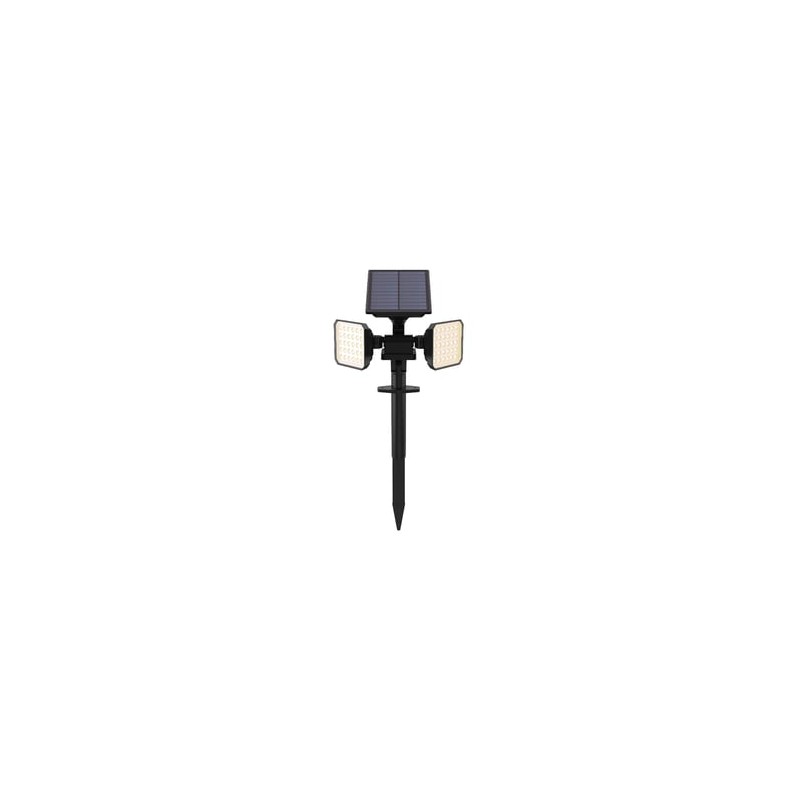 Lámpara Solar con Estaca LED 1.6 W, Luz Cálida Brillante, 2 en 1, IP44, No atenuable