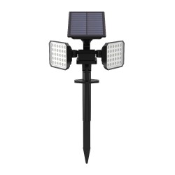 Lámpara Solar con Estaca LED 1.6 W, Luz Cálida Brillante, 2 en 1, IP44, No atenuable