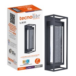 Lámpara de Pared Arbotante LED Exterior 19 W, Luz Blanca Ajustable, IP44, No atenuable