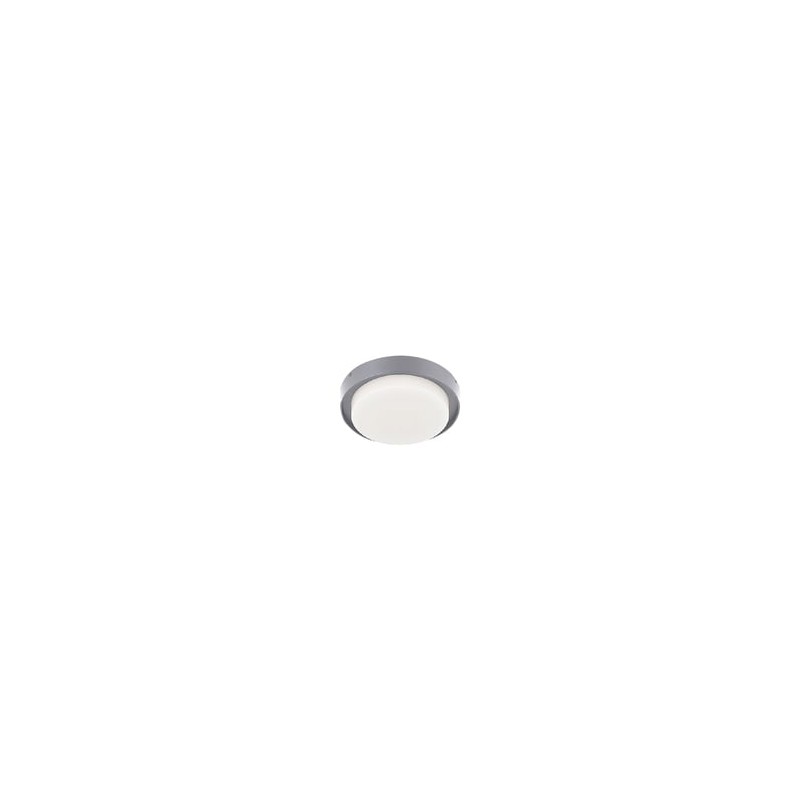 Lámpara Plafón LED Techo 15 W, Luz Cálida Brillante, IP54, IK05, Interior y Exterior, LED integrado