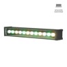 Barra de Luz LED Wall Washer 14.5 W, Luz de Luna Color Verde, IP65, IK08, No atenuable, LED integrado