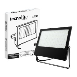 Reflector LED Exterior 150 W, Luz Cálida Brillante, IP66, IK05, No Atenuable, LED integrado