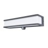 Lámpara Solar Arbotante LED 16.5 W, Luz Cálida Brillante, Sensor de Movimiento, 3 Modos de Luz, IP54, IK06