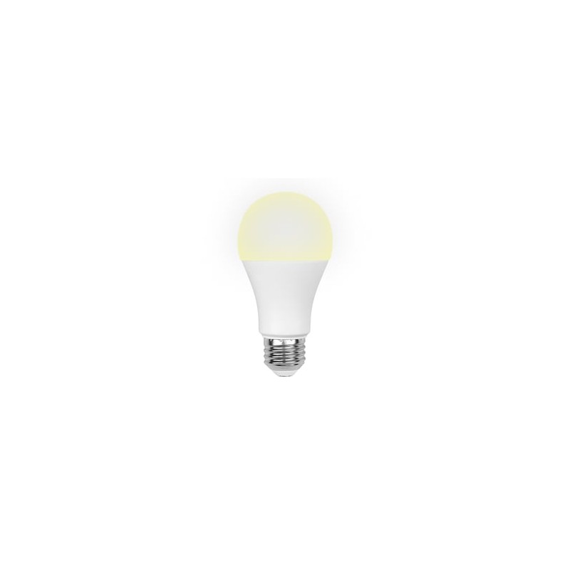 Foco A19 LED 9 W, Luz Cálida Brillante, Base E27, No atenuable, Multivoltaje